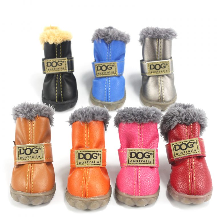 Dog’s Waterproof Winter Shoes Set