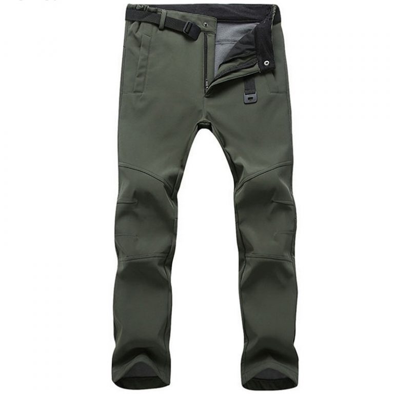 Fashion Winter Stretch Waterproof Fleece Men’s Pants