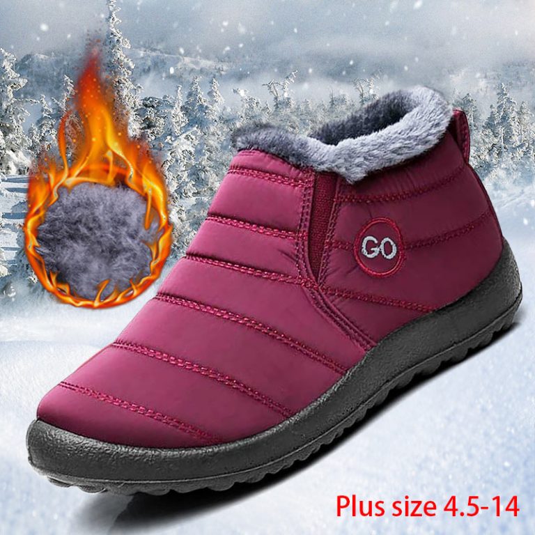 Waterproof Winter Quilted Ankle Boots