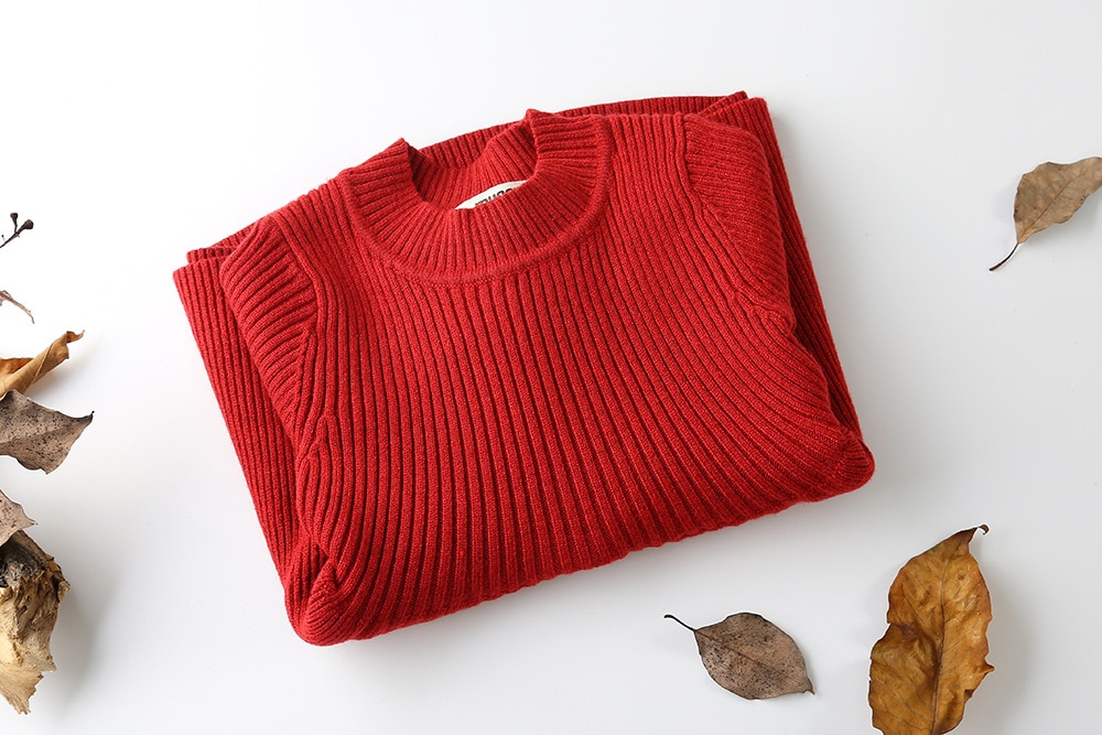 Girl's Ribbed Fabric Winter Dress