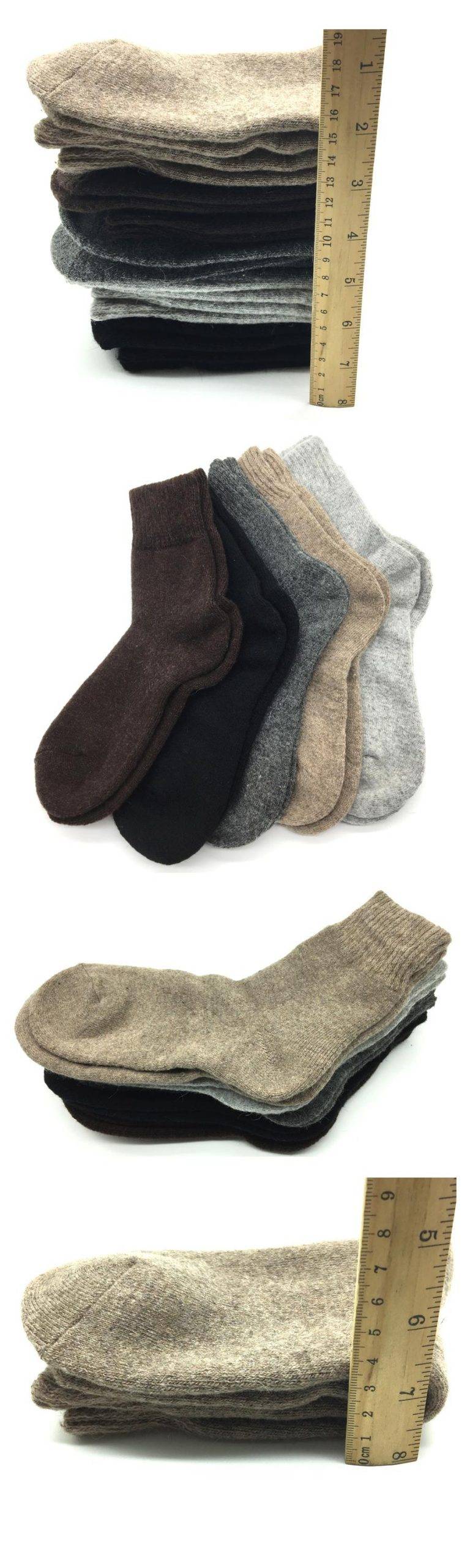 Men's 5 Pairs Thick Winter Socks Set
