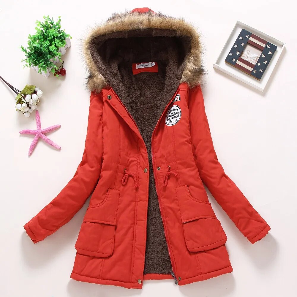 Women's Military Style Winter Parka
