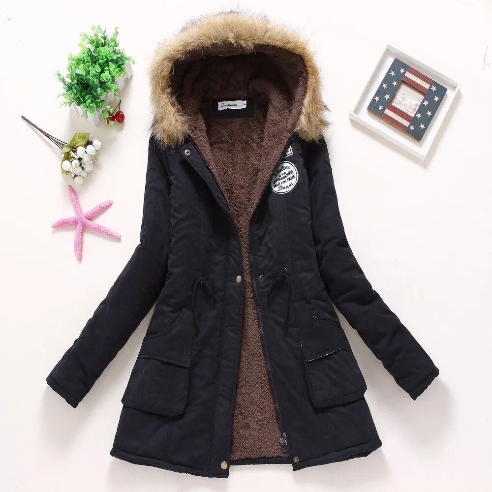 Women's Military Style Winter Parka