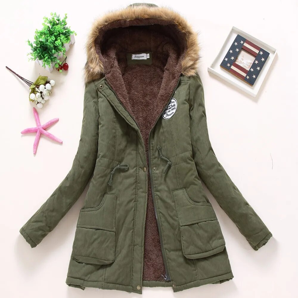 Women's Military Style Winter Parka