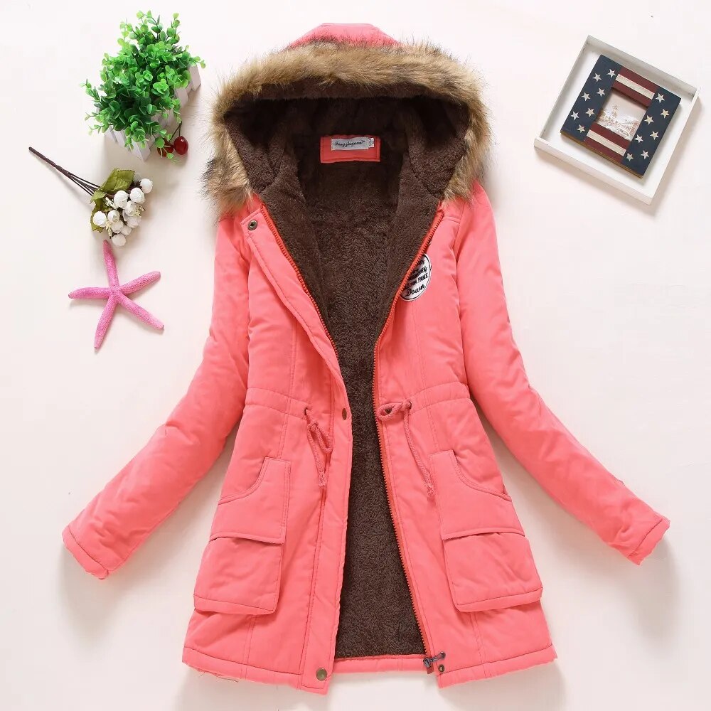 Women's Military Style Winter Parka