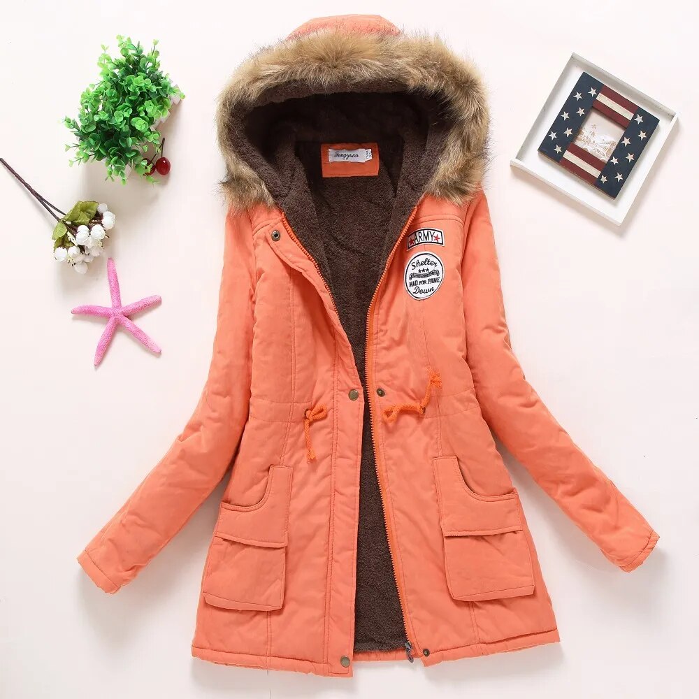 Women's Military Style Winter Parka