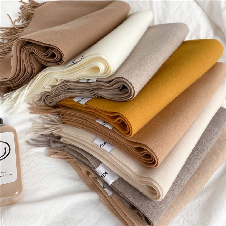 Women’s Solid Color Cashmere Winter Scarf