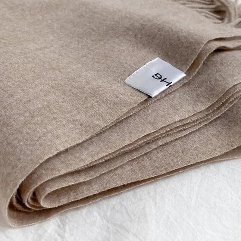 Women's Solid Color Cashmere Winter Scarf