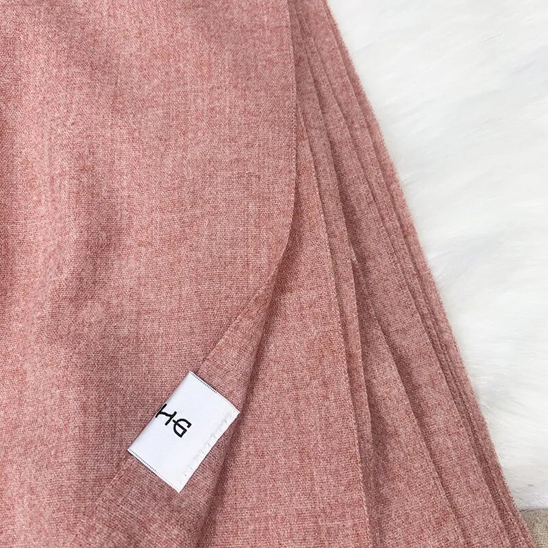 Women's Solid Color Cashmere Winter Scarf