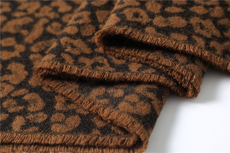Women's Leopard Print Winter Scarf