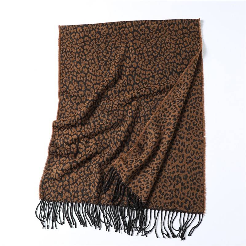 Women's Leopard Print Winter Scarf