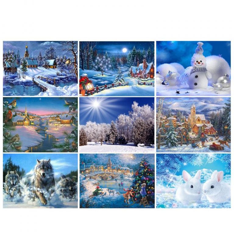 Winter Patterned Diamond Painting