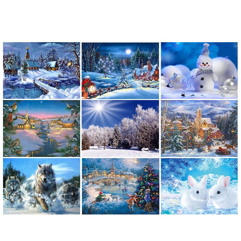 Winter Patterned Diamond Painting