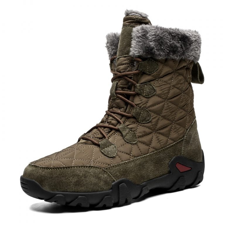 Men’s Quilted Plush Winter Boots