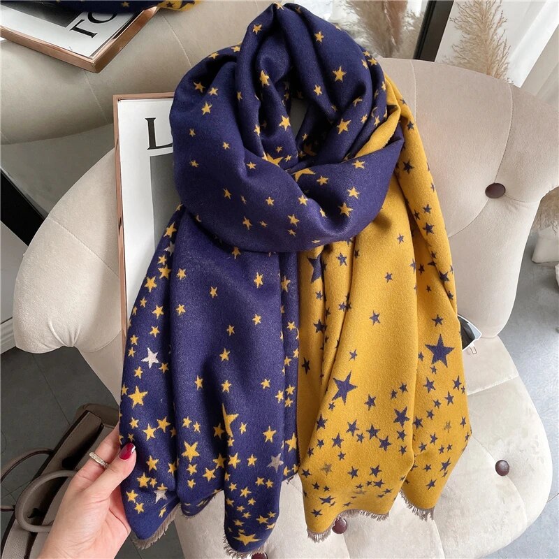 Women's Double Color Winter Scarf