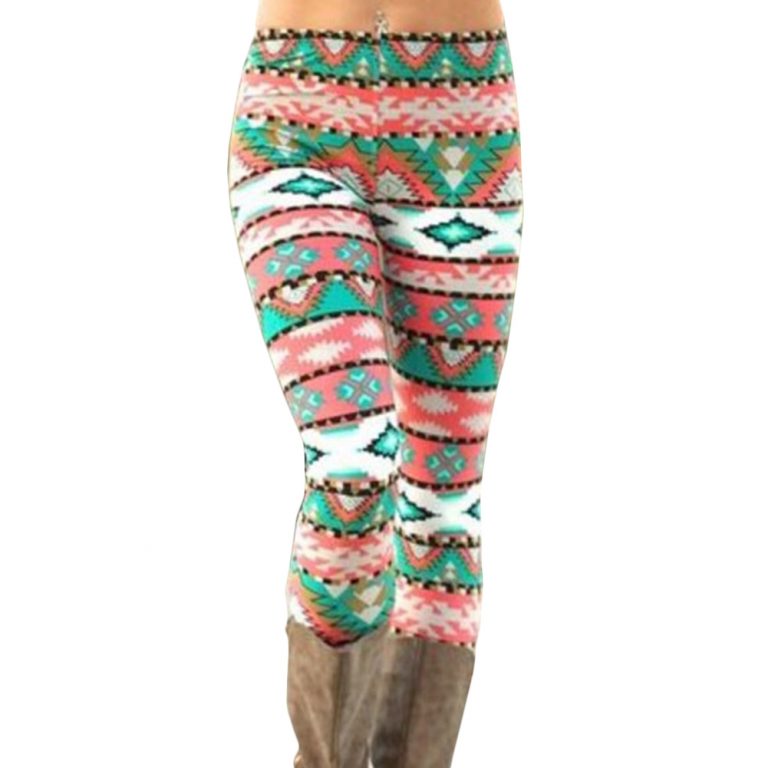 Women’s High Waisted Leggings with Christmas Print