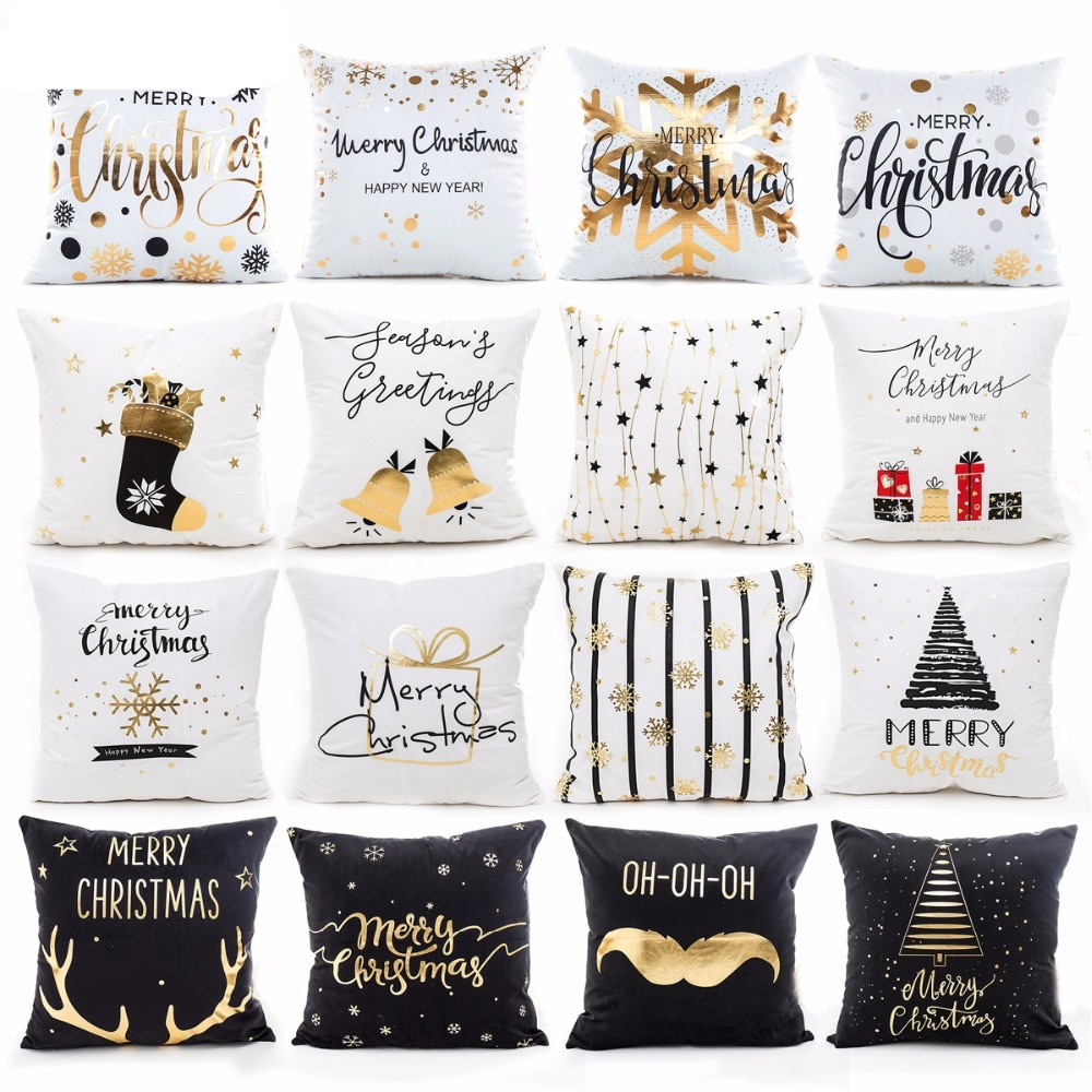 Merry Christmas Printed Pillow Case