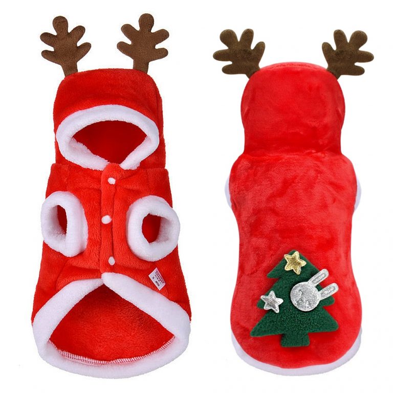 Christmas Style Flannel Dog Jacket