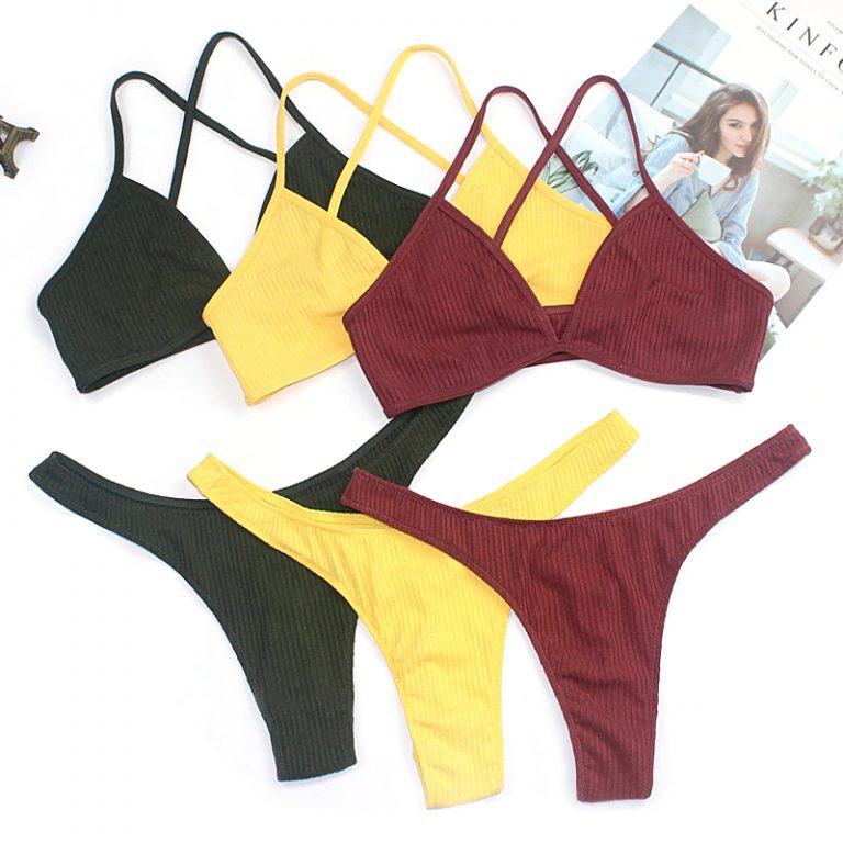Thin Cotton Underwear Set