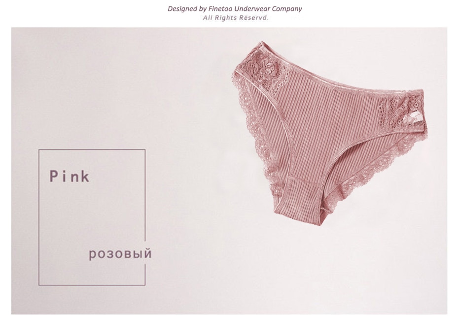 Women's  Cotton Underwear  Panties  Set, 3 Pcs