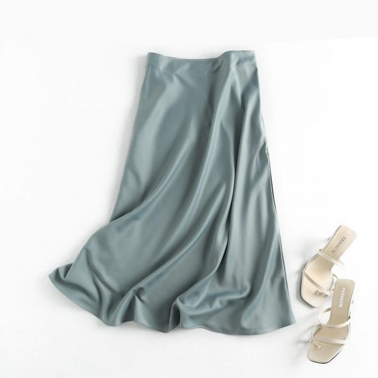 Women’s Satin Midi Skirt