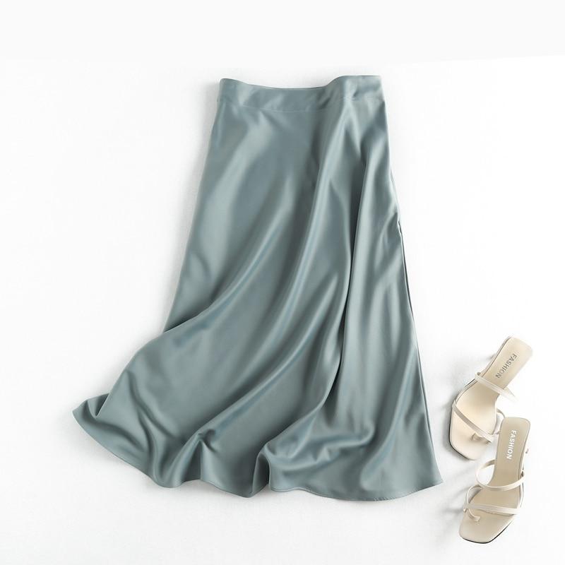 Women’s Satin Midi Skirt