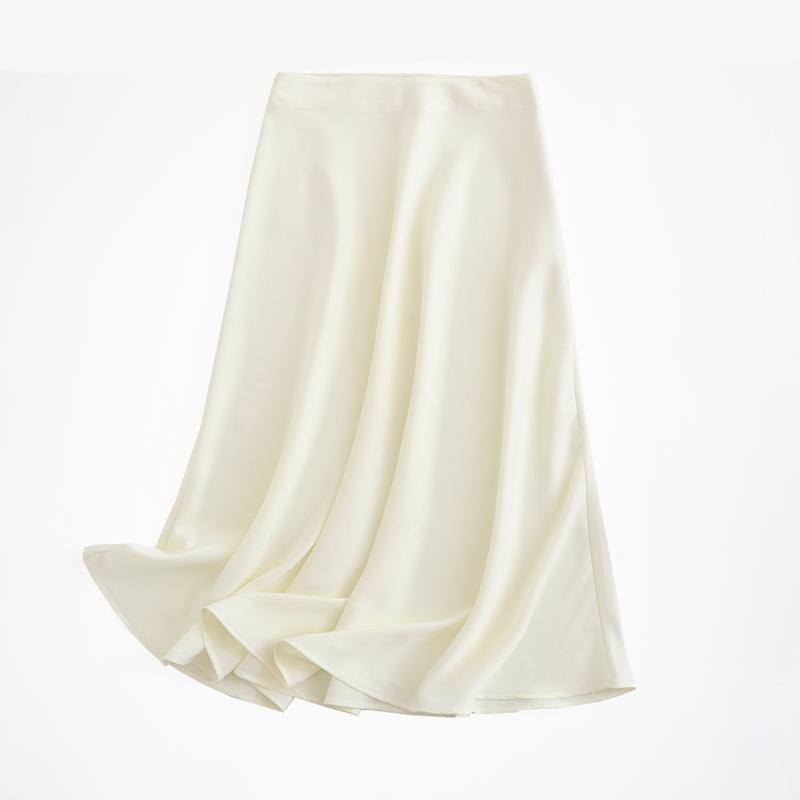 Women's Satin Midi Skirt